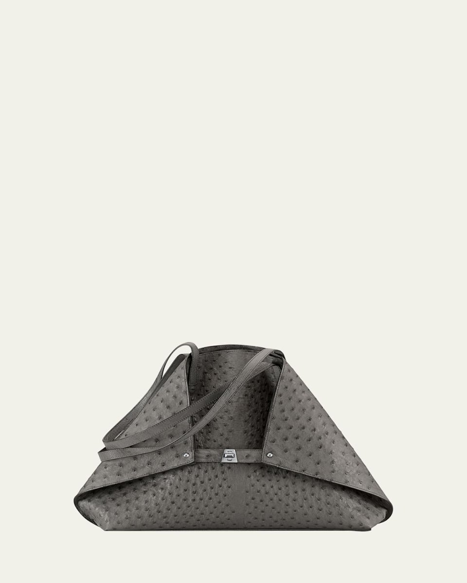 Ai Ostrich Shoulder Bag